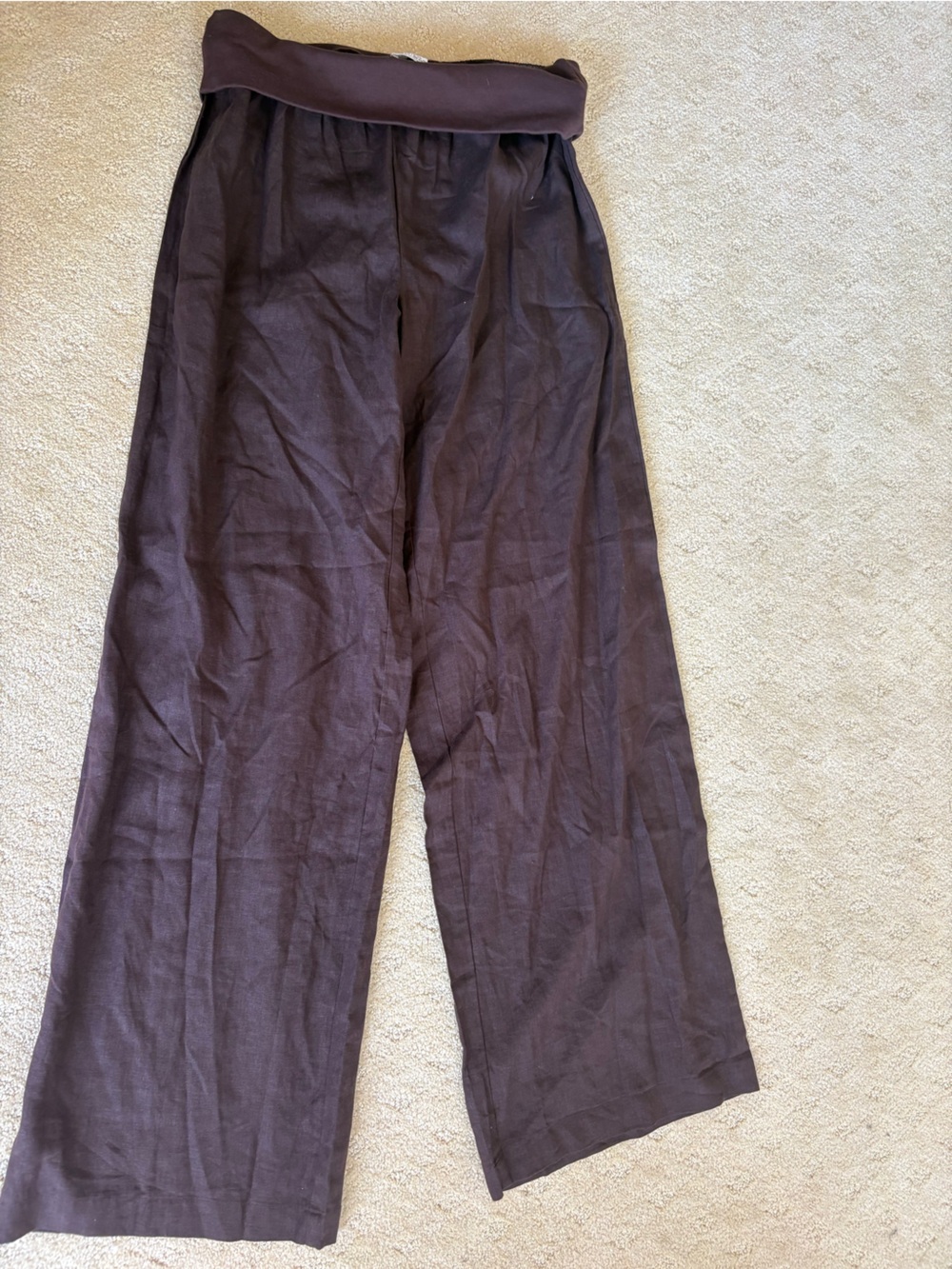 Cotton On Fold over band wide leg pants